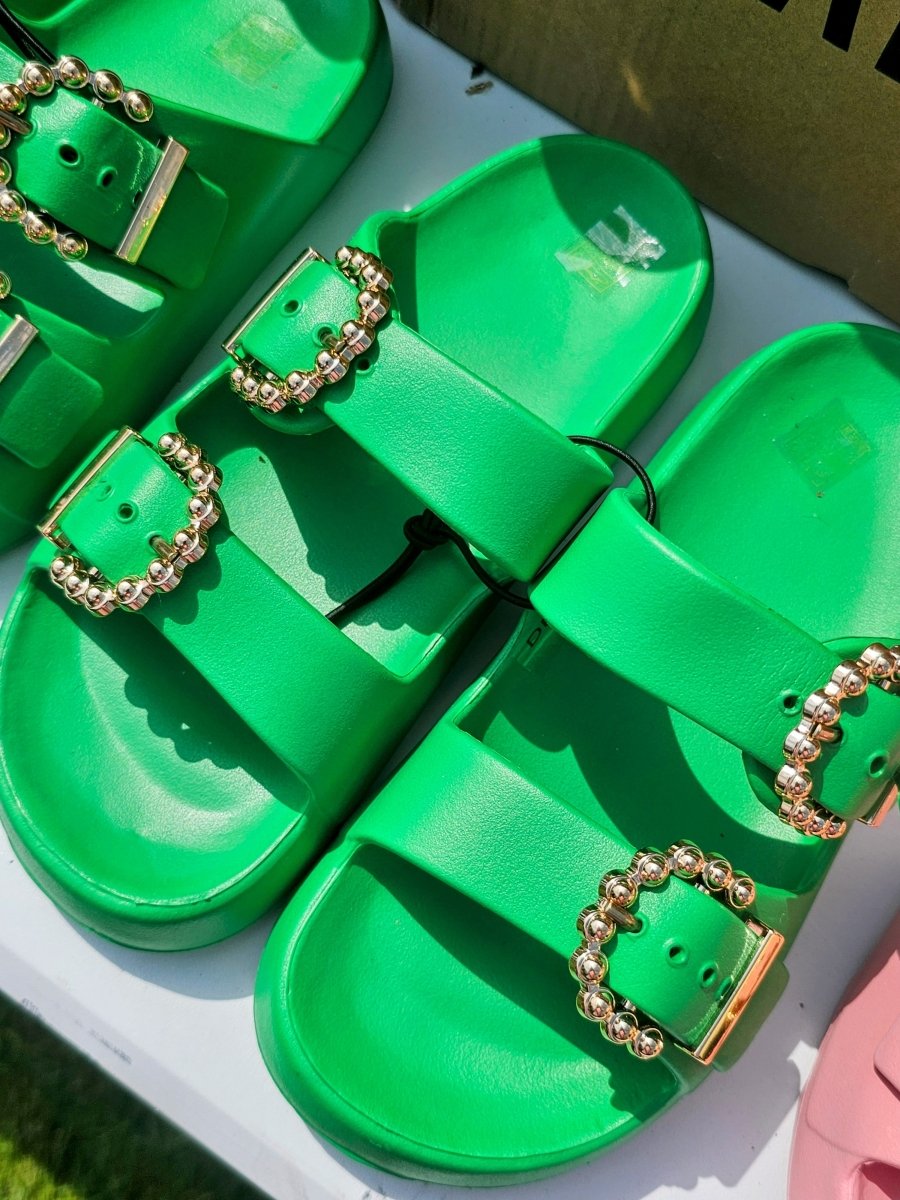 Mulanka Sandaler - Flip Flops Green - 36 - Diversita -