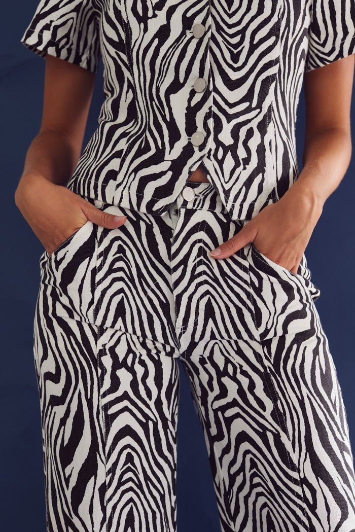Noella Jeans - Stormy Jeans Taleah Zebra Print - XS - Diversita -