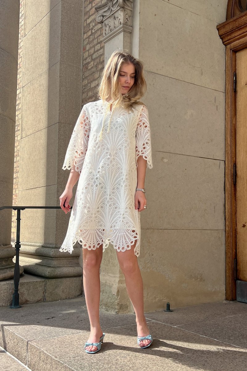 Noella Kjole - Noella Kalona Dress Ivory - XS - Diversita -