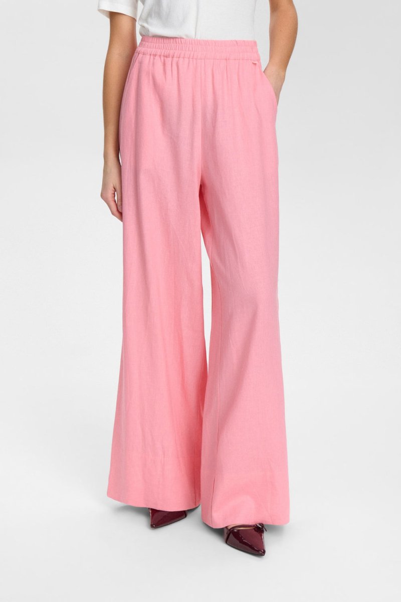 NUMPH Bukser - NUYNGVA PANTS - Flamingo Pink - 34 - Diversita -