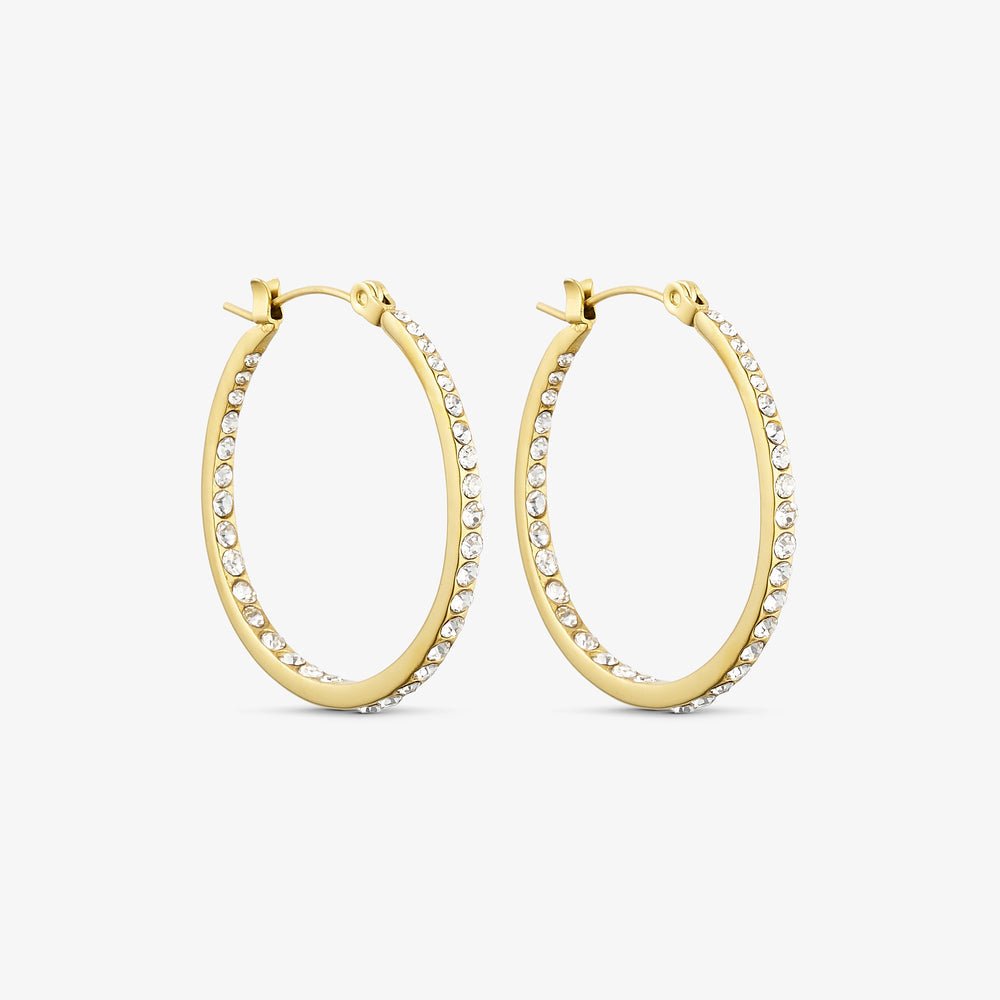 Wolff Jewelry Denmark Øreringe - Tara Hoops - 18 karat guldbelagt - 32 mm - Diversita -