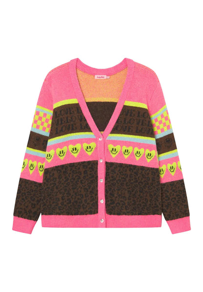 Anyday Curves Cardigan - Salma Cardigan Pink "NYHED" - 38/40 (XS) - Diversita - 