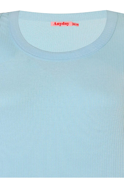 Anyday Curves Top - Alva Top Blå "NYHED" - 38/40 (XS) - Diversita - 