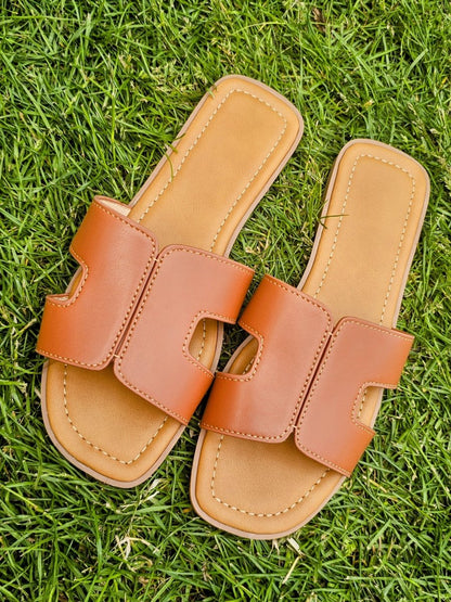 Mulanka Sandaler - Crossed Strap Sandals Brown - 36 - Diversita - 