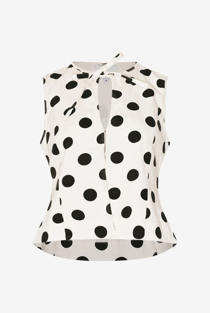 Noella Bluse - Leni Blouse Carmella White Print - XS - Diversita - 
