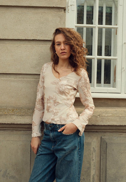 Noella Bluse - Lucille Top Ivory - XS - Diversita - 