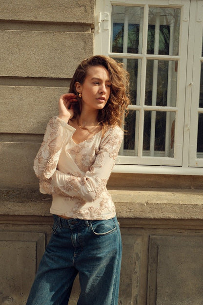 Noella Bluse - Lucille Top Ivory - XS - Diversita - 