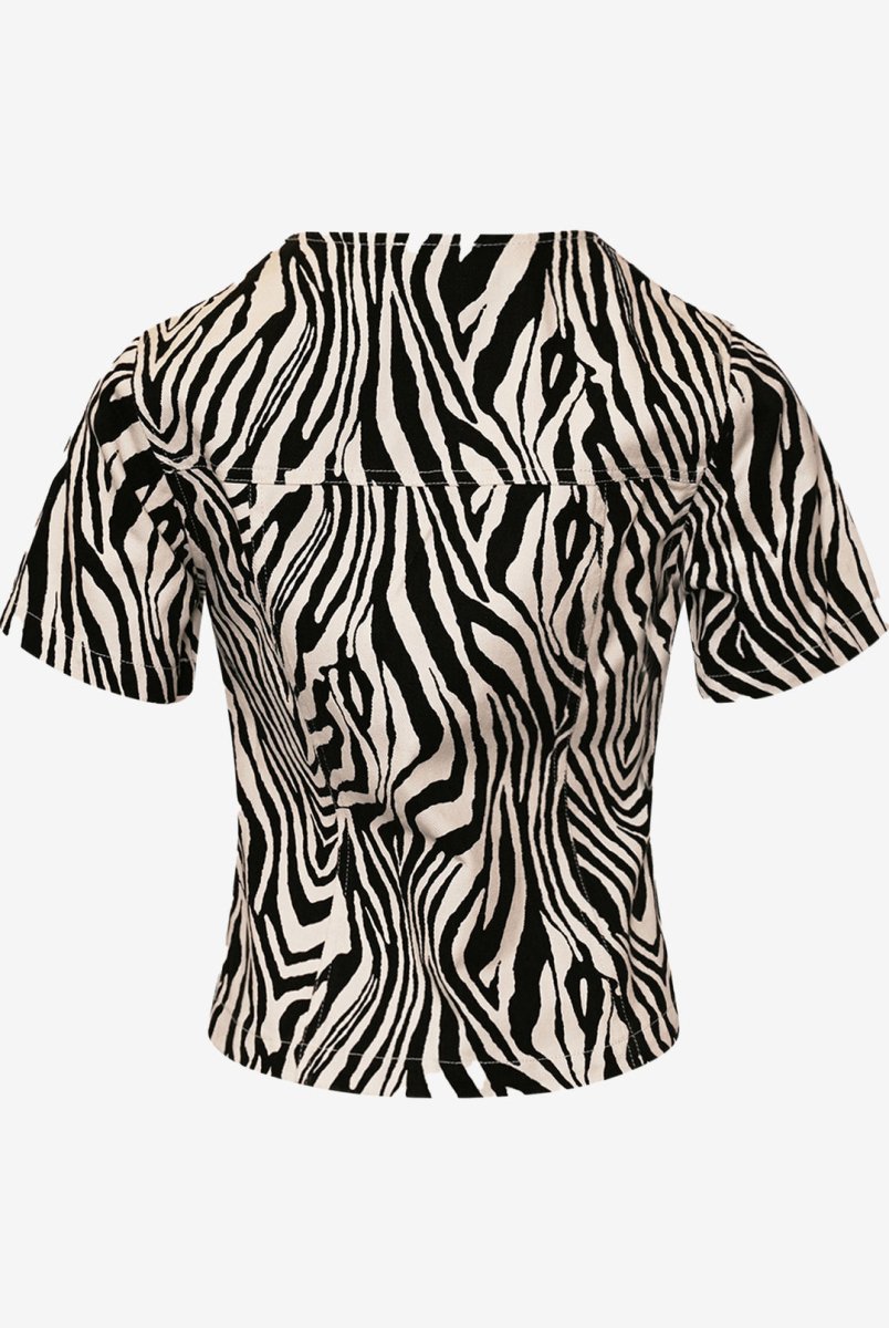 Noella Bluse - Stormina Blouse Taleah Zebra print - XS - Diversita - 