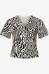 Noella Bluse - Stormina Blouse Taleah Zebra print - XS - Diversita - 