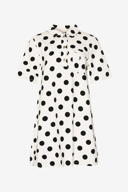 Noella Kjole - Jozie Dress Carmella White Print - XS - Diversita - 