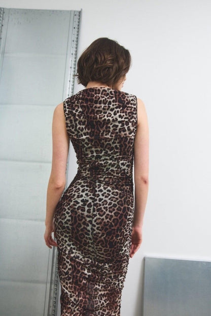 Noella Kjole - Sutton Dress Tawnee Print Kjole - XS - Diversita - 5714694874681