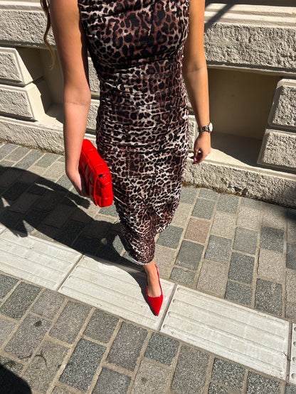 Noella Kjole - Sutton Dress Tawnee Print Kjole - XS - Diversita - 5714694874681