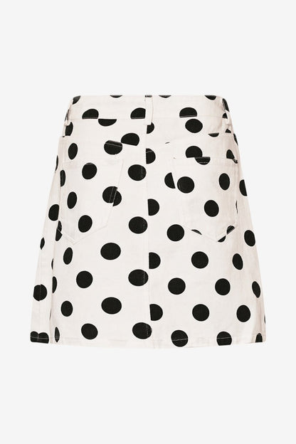 Noella Nederdel - Kambria Skirt Carmella White Print - XS - Diversita - 