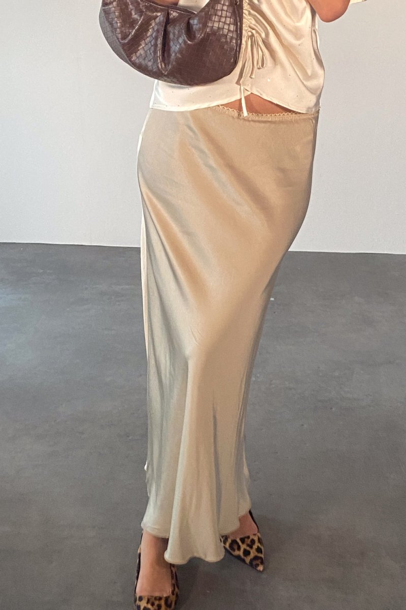 Noella Nederdel - Noella Kenya Skirt Cashmere Beige - XS/S - Diversita - 