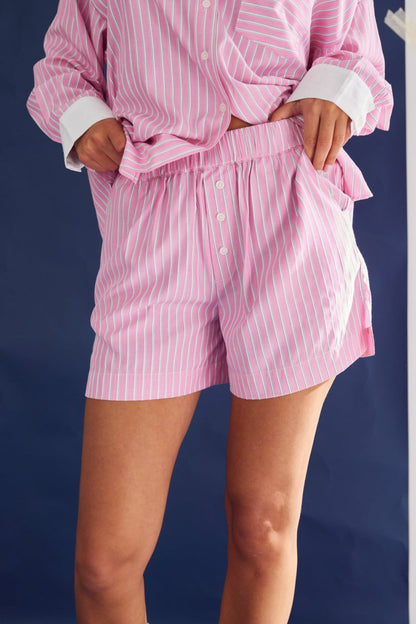 Noella Shorts - Lea Shorts Carsyn Pink Stripe - XS/S - Diversita - 