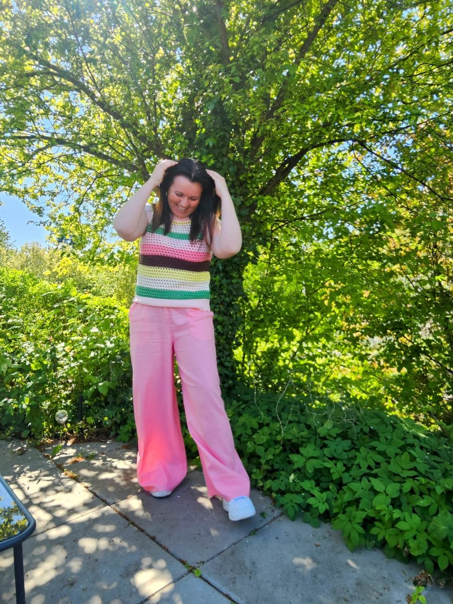 NUMPH Bukser - NUYNGVA PANTS - Flamingo Pink - 34 - Diversita - 