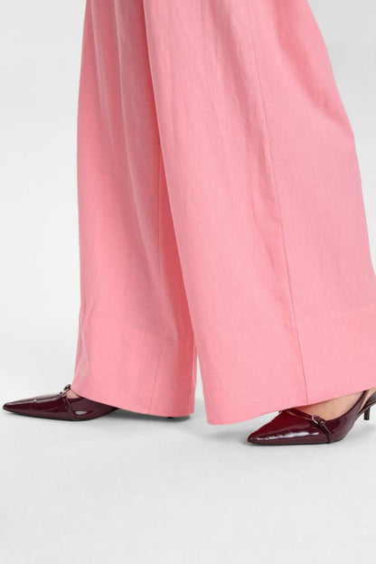 NUMPH Bukser - NUYNGVA PANTS - Flamingo Pink - 34 - Diversita - 