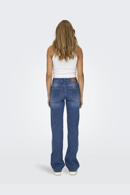 ONLY Jeans - Onlblush Mid Straight Dnm Rea12187 Noos Medium Blue Denim - XS/32 - Diversita - 