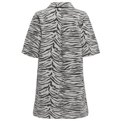 ONLY Kjole - Onlgry Ss Zebra Dress Dnm SIK "PREORDER JANUAR" - XS - Diversita - 