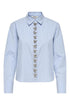 ONLY Skjorte - Onlcarly Ls Reg Embelis Shirt Wvn - XS - Diversita - 