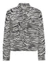 ONLY Skjorte - Onlcassie Ls Zebra Shirt Dnm Sik "PREORDER JANUAR" - XS - Diversita - 