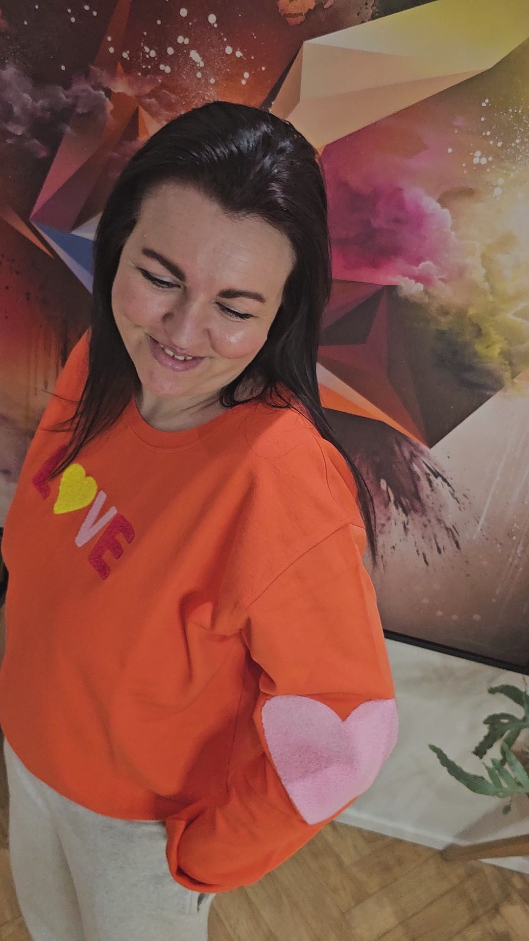 Love Sweater Orange