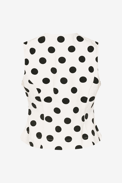 Leni Blouse Carmella White Print