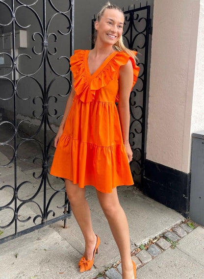 Sommerstedt Kjole - Varesa Dress Orange - S - Diversita - 