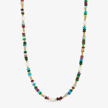 Wolff Jewelry Denmark Halskæde - Color Pearl Necklace - Mix - 40+5 cm - Diversita - 
