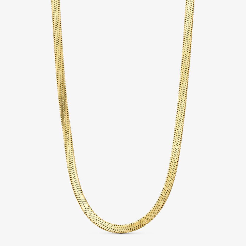 Wolff Jewelry Denmark Halskæde - Kleo Big Necklace 5 mm - 18 karat guldbelagt - 40+5 cm - Diversita - 