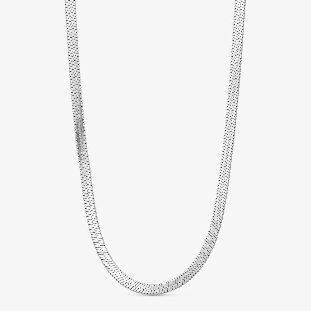 Wolff Jewelry Denmark Halskæde - Kleo Big Necklace 5 mm - Sølvfarvet "PREORDER MAJ" - 40+5 cm - Diversita - 