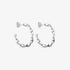 Wolff Jewelry Denmark Øreringe - Big Twistet Hoops - Sølvfarvet - 30 mm - Diversita - 