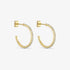 Wolff Jewelry Denmark Øreringe - Crystal Hoops - 18 karat guldbelagt - Onesize - Diversita - 