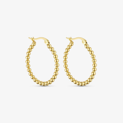 Wolff Jewelry Denmark Øreringe - Sora Hoops - 18 karat guldbelagt - 27 mm - Diversita - 
