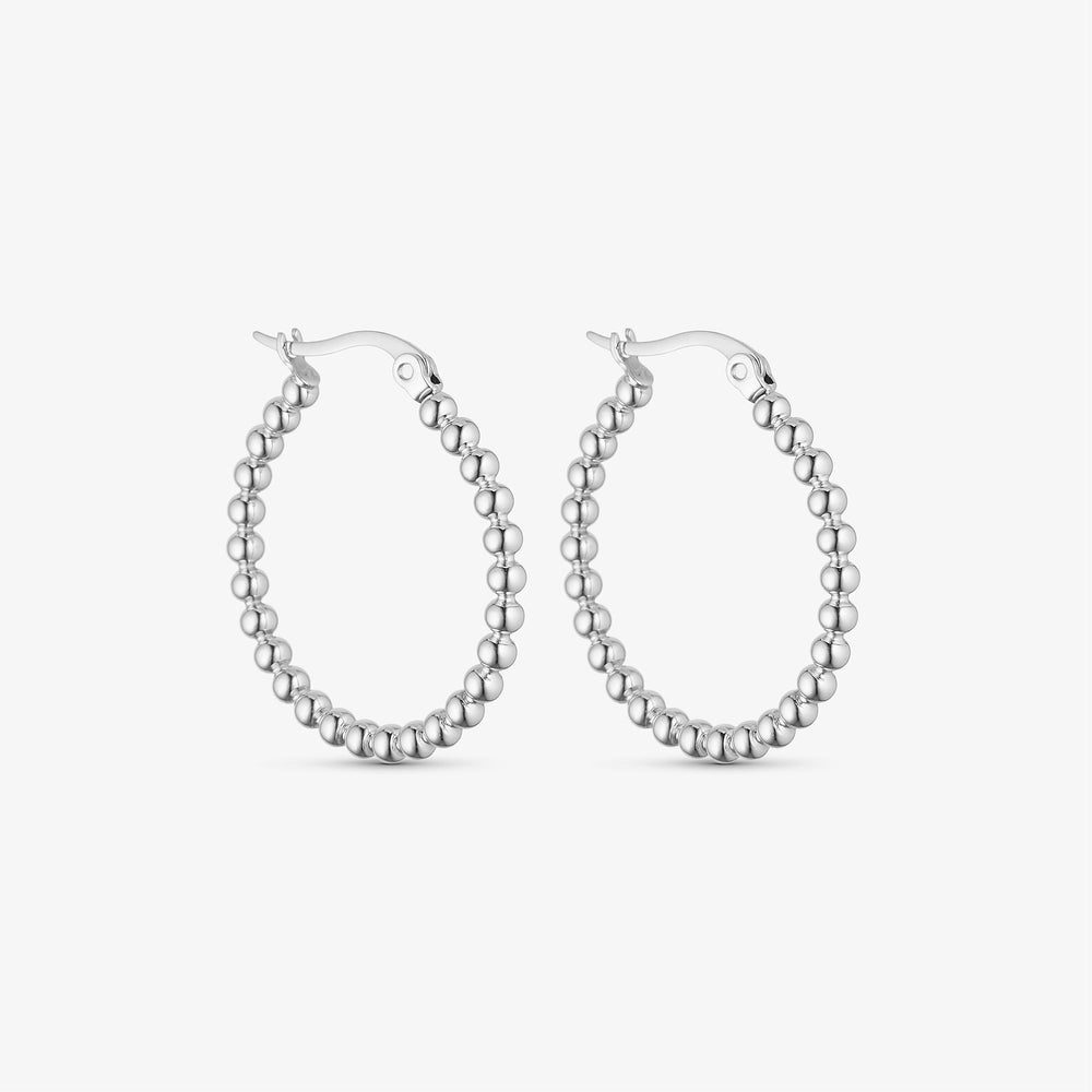 Wolff Jewelry Denmark Øreringe - Sora Hoops - Sølvfarvet - 27 mm - Diversita -