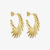 Wolff Jewelry Denmark Øreringe - Sunlight Earring - 18 karat guldbelagt - 30 mm - Diversita - 