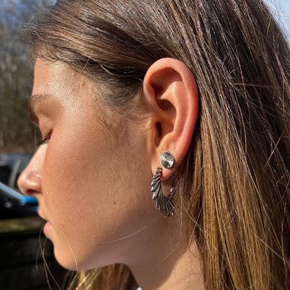 Wolff Jewelry Denmark Øreringe - Sunlight Earring - Sølvfarvet - 30 mm - Diversita - 