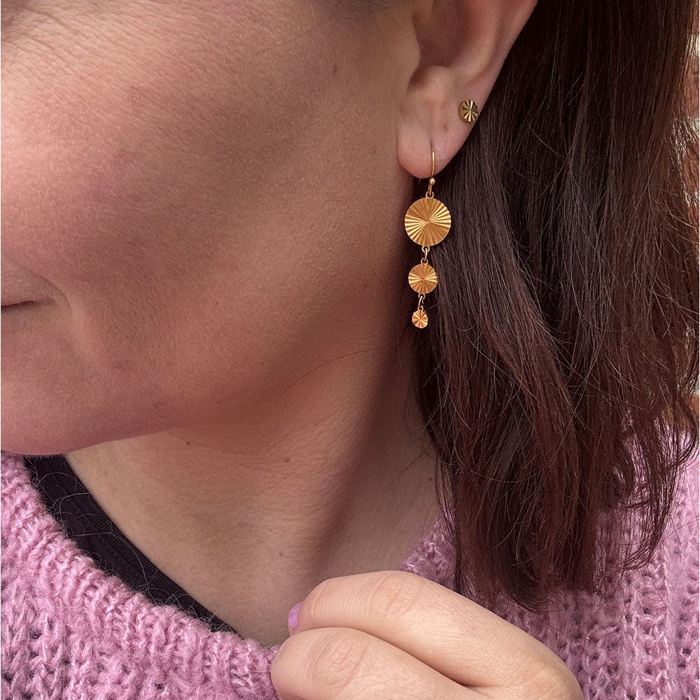 Wolff Jewelry Denmark Øreringe - Sunny Earring - 18 karat guldbelagt - Onesize - Diversita - 