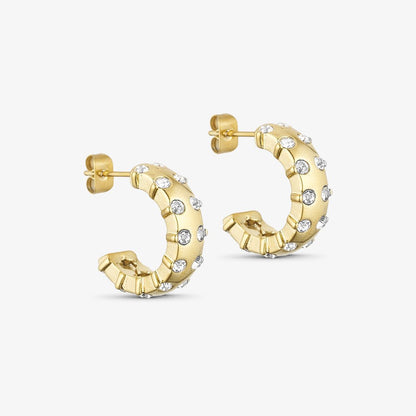 Wolff Jewelry Denmark Øreringe - Ziko Earring - 18 karat guldbelagt - Onesize - Diversita - 