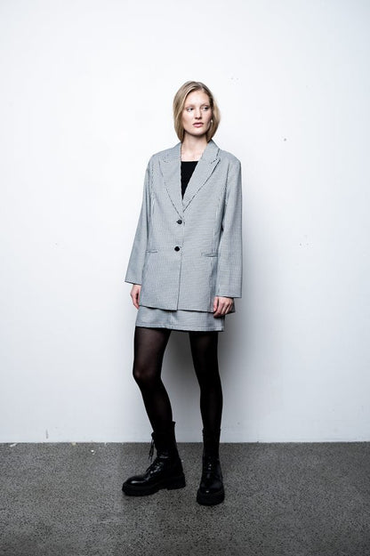 Ichi Blazer - Ixfrala Blazer Meteorite/White Check "NYHED" - 34 - - Diversita - 5715372715395