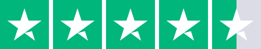 Trustpilot viser virksomhedensscore på en skala fra 1-5, hvor 1 er det laveste og 5 det bedste.